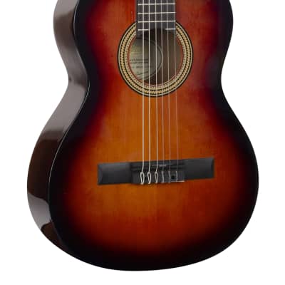 Valencia VC263CSB Series 260 Sitka Spruce Top 3/4 Size Jabon Neck 6-String Classical Acoustic Guitar image 1