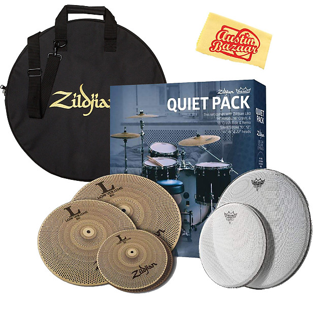Zildjian LV468RH Quiet Pack Cymbal Set w Cymbal Bag Reverb