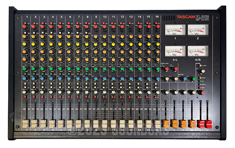 ジャンク TASCAM TASCAM M-216 ミキサー TASCAM M-216 Analog Mixer 16 Channels 4 Buses for sale