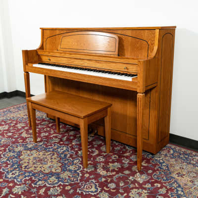 Yamaha M450 TAO Upright Piano | Satin Oak | SN: 285112 image 1