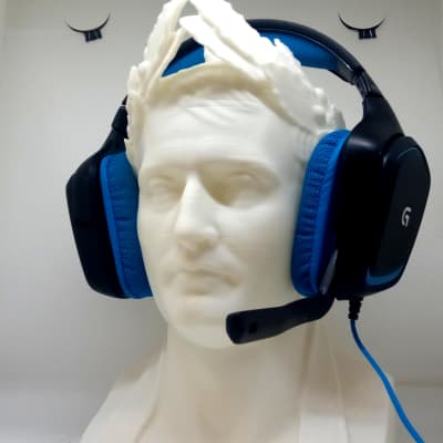 Emperor Napoleon Headphone Stand! Headset Holder Rack, Military Statesman Hanger Bust. Game/Hip Hop image 6