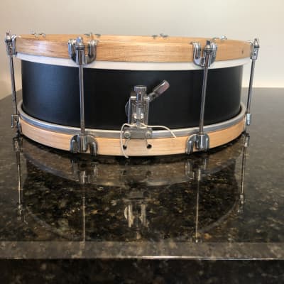 Bello Drum Co. 14” x 5” Prototype Thin Shell Fiberglass Snare Drum 2021 Flat Black image 3