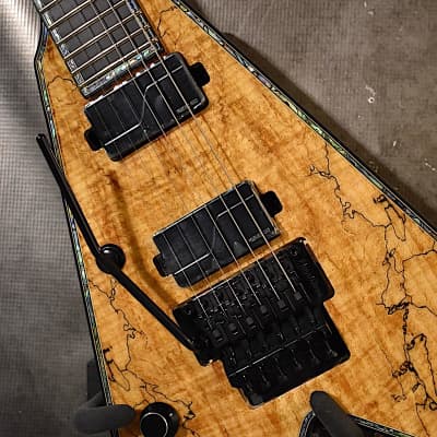 B.C. Rich Left Handed JR-V Extreme Exotic FR 2022 - Spalted Maple Lefty Guitar image 3