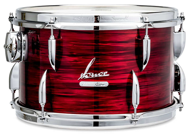 Sonor Vintage 14x9" Red Oyster Rack Tom Drum with Mount | Worldwide Ship | NEW Authorized Dealer imagen 1