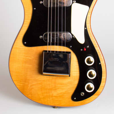 Hohner Zambesi 333 Solid Body Electric Guitar, made by Fenton-Weill (1962), period black hard shell case. image 3