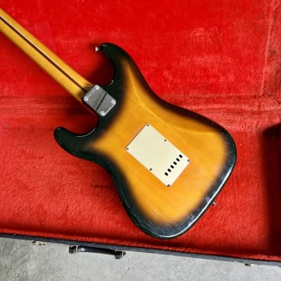 Fender Stratocaster ST-57 c 1980’s Sunburst original vintage H serial MIJ Japan E Jv image 10