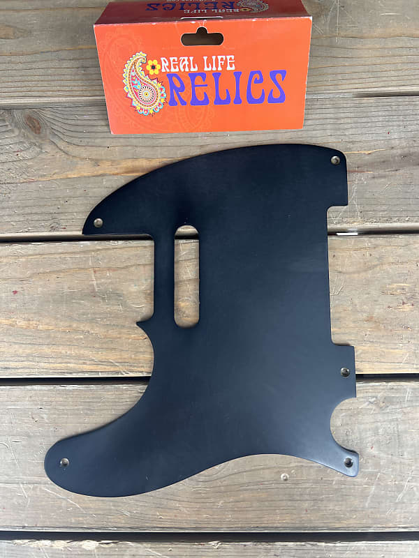 Real Life Relics Black Telecaster® Pickguard 1 Ply 5 Hole | Reverb