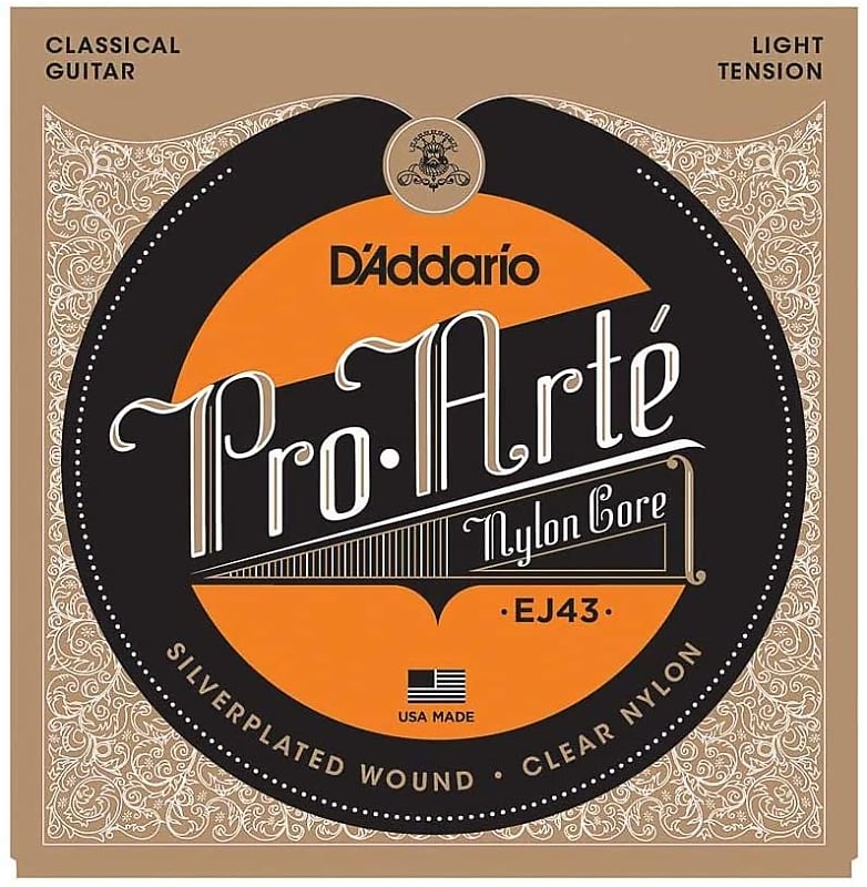 5 Sets D'Addario EJ43 Pro-Arte Nylon Classical Guitar Strings Light Tension .0275-.042 image 1