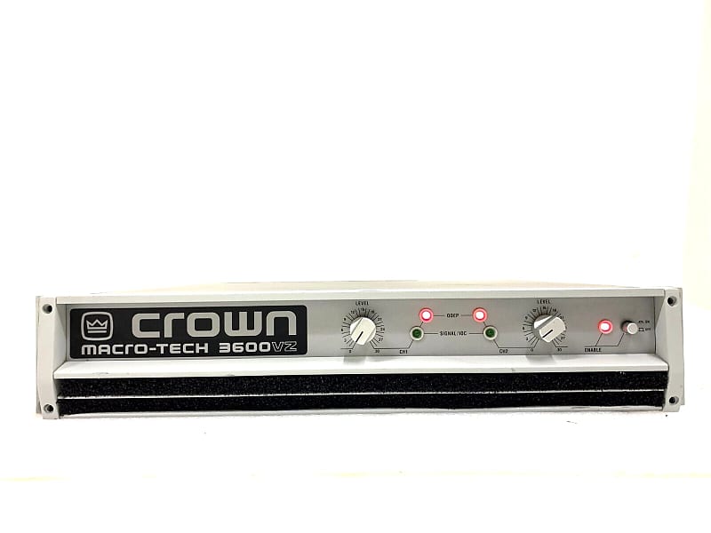 Crown MacroTech 3600VZ Power Amplifier 034155 Reverb