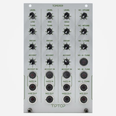 Tip Top Audio TOMS909 Eurorack TR-909 Toms Clone Percussion Module image 1