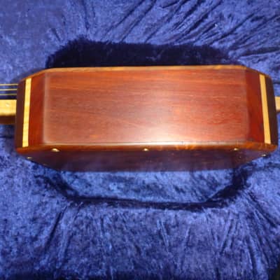 Guitars BHN Custom Made 3 String Lap Steel Electric Guitar w/Case - Torrefied Cotton Wood Burl image 7