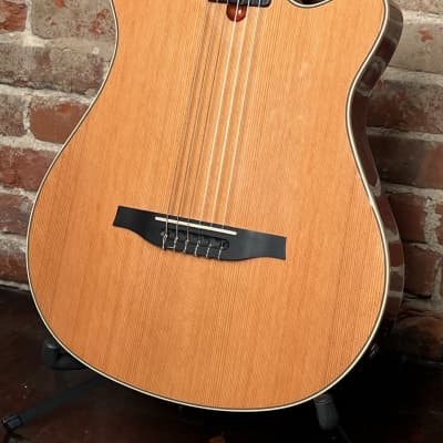 Godin Multiac Grand Concert Duet Ambiance Nylon with Electronics 2010s - High Gloss Natural image 3