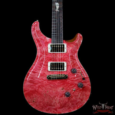 PRS Private Stock #8131 Custom 24 Piezo P24 Roasted Flame Maple Brazilian Rosewood Board Bonnie Pink image 3