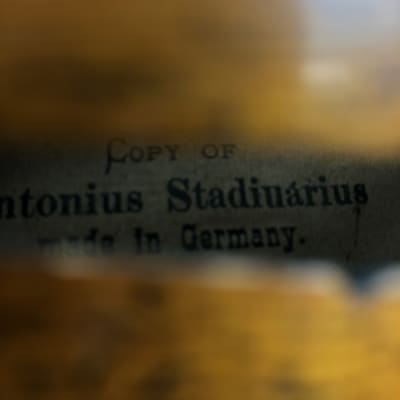 Antonio Stradivarius Copy German Violin, C-1920 image 12