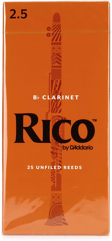 D'Addario RCA2525 Rico Bb Clarinet Reed - 2.5 (25-pack) image 1