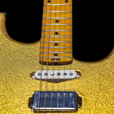 pre order now! Amantea Guitars  Stratocaster sparkle gold 2021 Polyacrylic sparkle gold imagen 4