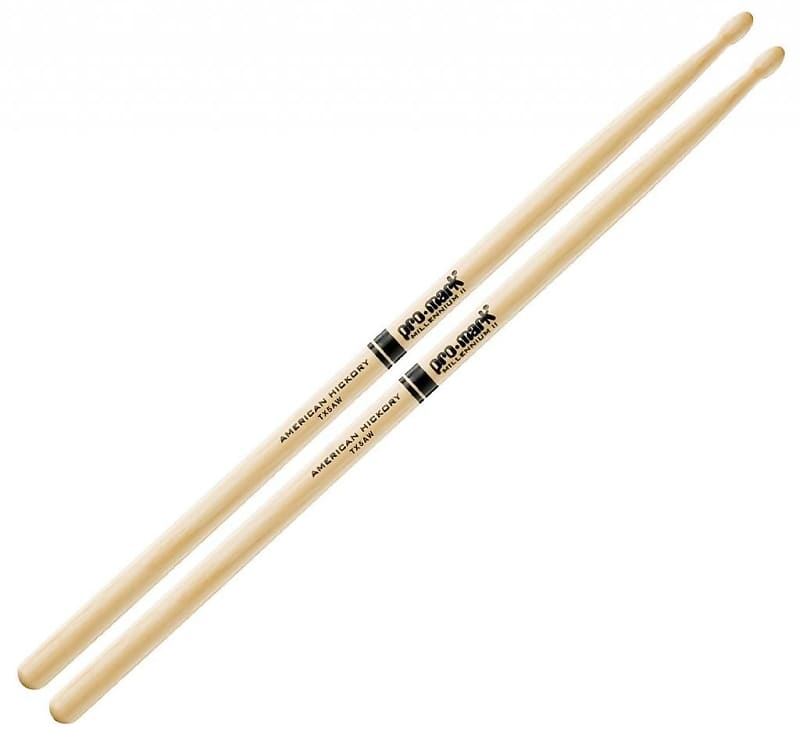 Promark American Hickory Classic 5A Drumsticks, Oval Tip, Single Pair image 1