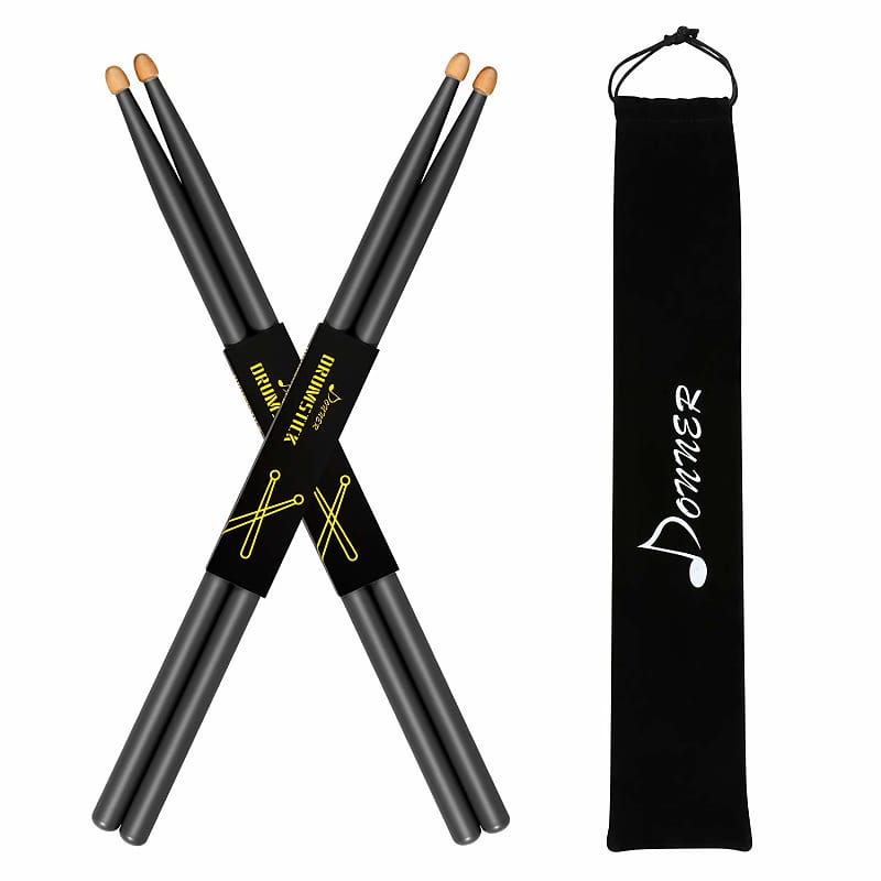 PREMIUM WEIGHT DESIGNER DOUBLE GRIP DRUMSTICKS 1 PR. W/BAG