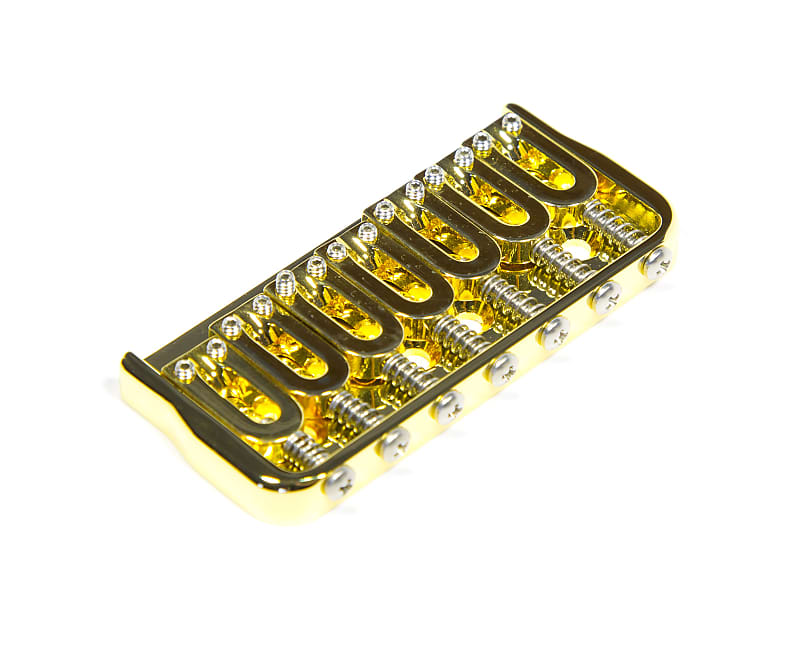 Hipshot 41155G Gold Fixed 7 String Bridge. 0.175 Floor