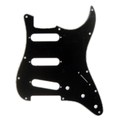Fender Morn Style Pickguard Strat Black 3-Ply 11-Hole - Pickguard image 1
