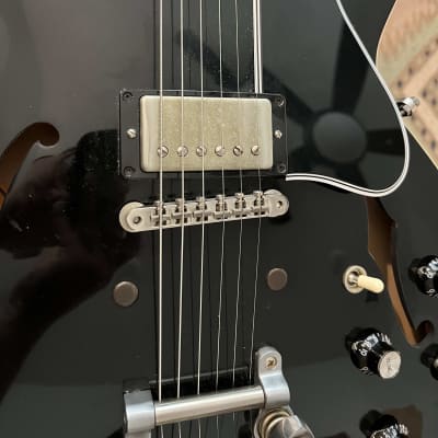 Gibson Memphis ES-335 Anchor Stud with Bigsby 2018 - Antique Ebony VOS image 10