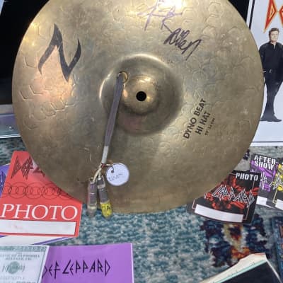 Rick Allen's Def Leppard, Autographed Zildjian-Hart 13" Dyno-Beat Hi Hat Trigger Cymbal PLUS Tour Artifacts. (#4004) ! image 13