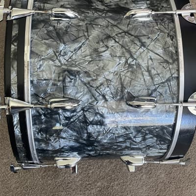 Slingerland 20x14 bass drum. 1970s - Black Diamond Pearl wrap. image 6