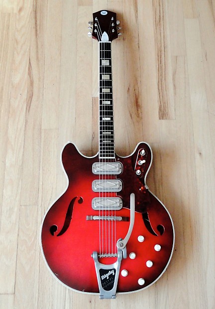 1969 Silvertone Harmony Model 1485 Vintage Guitar DeArmond