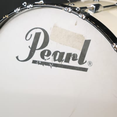 Used Pearl 22" Marching Bass Drum, White image 7