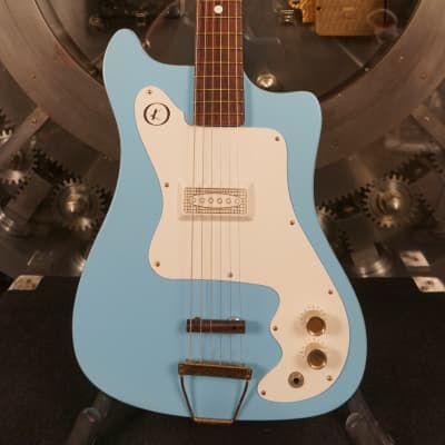 Kay Vanguard 60s - Light Blue Electric Guitar w/ Chipboard Case image 1
