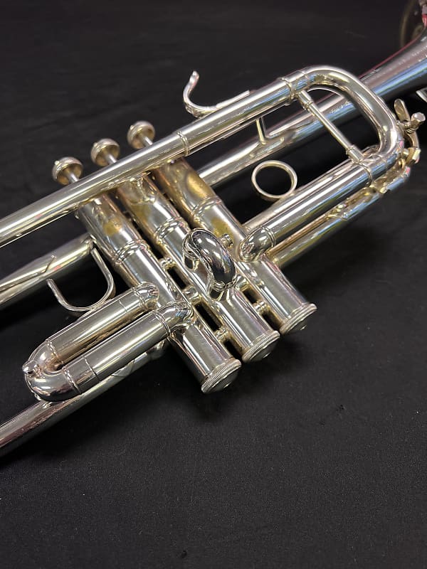 Silver Plated Vincent Bach 229 Large Bore 'C' Trumpet 25H | Reverb