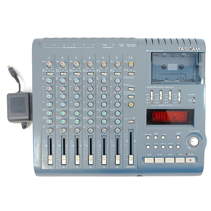 Tascam Portastudio 424 MKIII Multi-Track Cassette Recorder with Power  Supply | Reverb