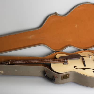 Gretsch  PX-6187 Clipper Arch Top Hollow Body Electric Guitar (1957), ser. #22985, original grey hard shell case. image 10