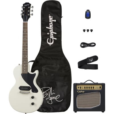 Epiphone Billie Joe Armstrong Les Paul Junior Player Pack, Classic White image 1