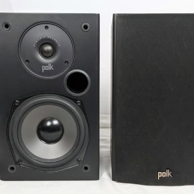Polk Audio T15 Bookshelf Speaker Pair 5.25" 100 Watt Wall Mountable Black image 4
