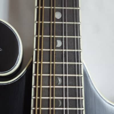 LUNA Moonbird F-style Mandolin NEW acoustic/electric Black Satin w/ CASE image 6