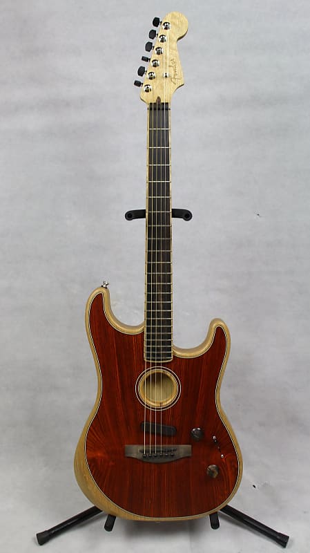 *DEMO USED* Fender American Acoustasonic Stratocaster, Ebony Fretboard, Cocobolo w/ Bag image 1