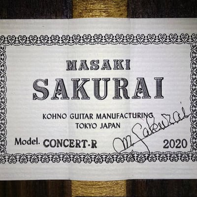 Masaki Sakurai Concert-R 2020 Classical Guitar Spruce/Indian Rosewood image 11