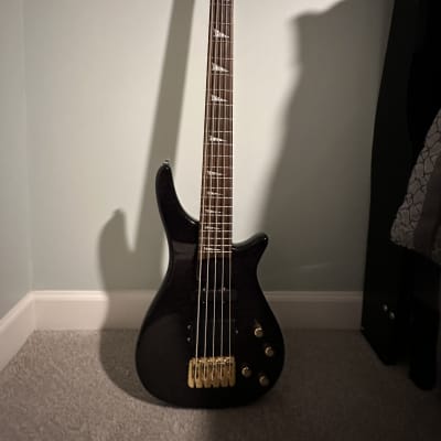 Johnson 5 String Bass Black/Purple Haze for sale