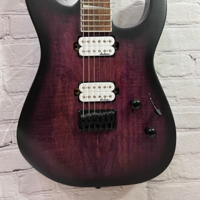 Jackson X Series Soloist SLX HT Spalted Maple Transparent Purple Burst Guitar image 10