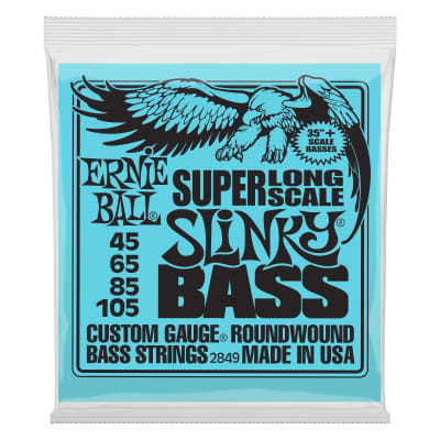 Ernie Ball 2849 4-String Slinky Super Long Scale Bass Strings (45-105) image 1