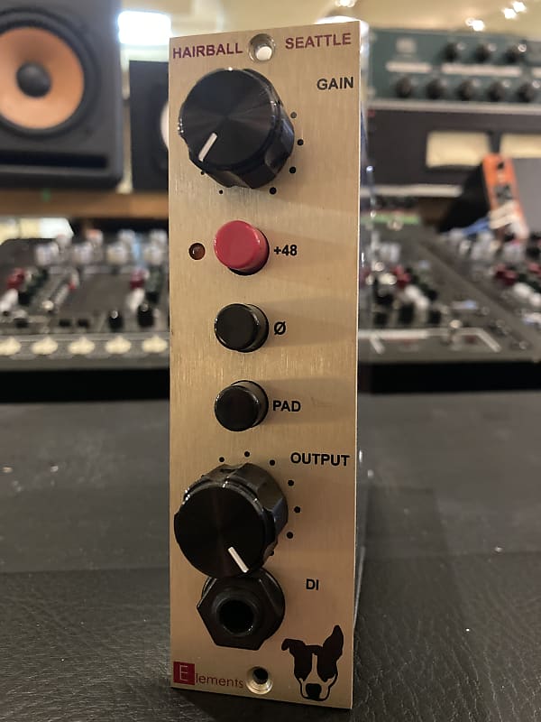 Hairball Audio Elements Gold microphone preamp with Hairball Reverb