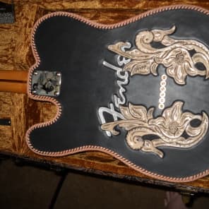 Fender/ Scarecrow Guitars Custom handtooled leather wrapped JD telecaster w/ Joe barden Pickups image 7