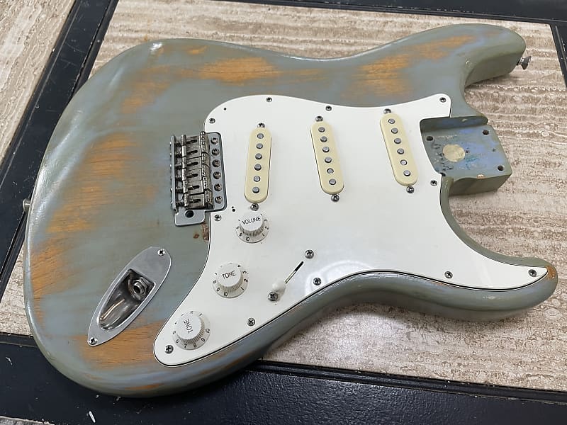 Loaded 1980s Relic Fender Japan Alder Stratocaster Body