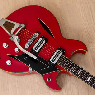 1960s Firstman Broadway Special Vintage Hollowbody Electric Guitar, 100% Original w/ Case, Japan image 10