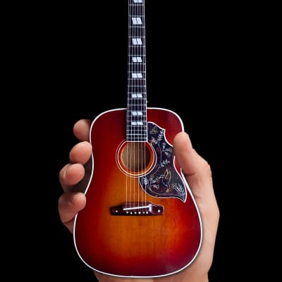 Axe Heaven Gibson Vintage Cherry Hummingbird Guitar 1:4 Scale Acoustic Mini Guitar Replica image 1