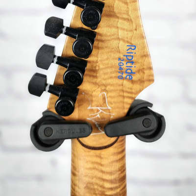 USED Vik Guitars Duality 7 String Electric Guitar "Riptide" Denim Faded Blue Burst image 14