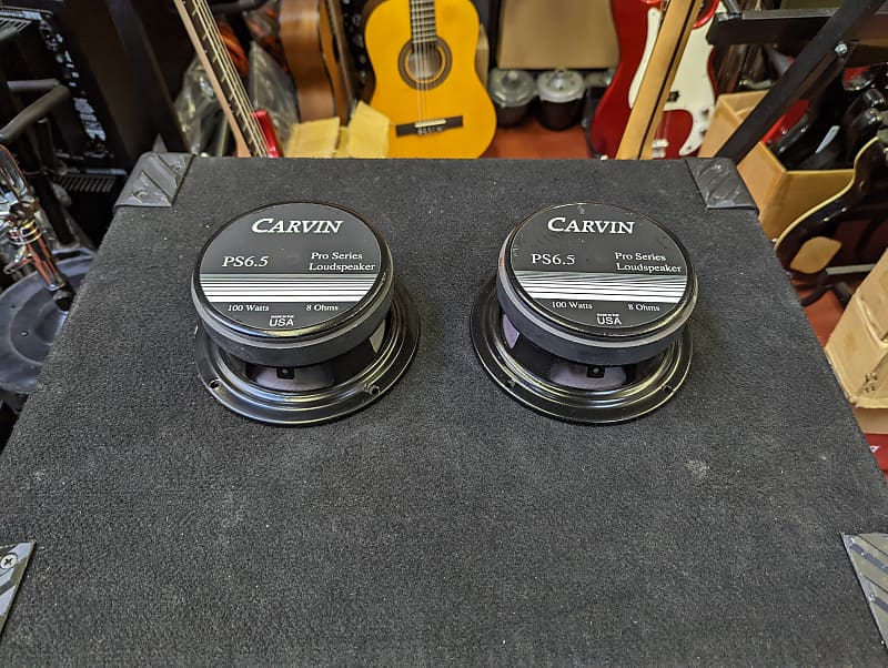 Matched Pair! 1992 Carvin/Eminence PS 6.5 Midbass/Midrange Speakers - Look Excellent - Sound Great! image 1