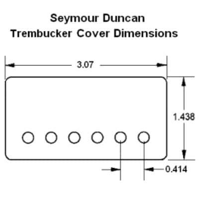 Original Seymour Duncan Metal Trembucker Cover-Nickel image 2