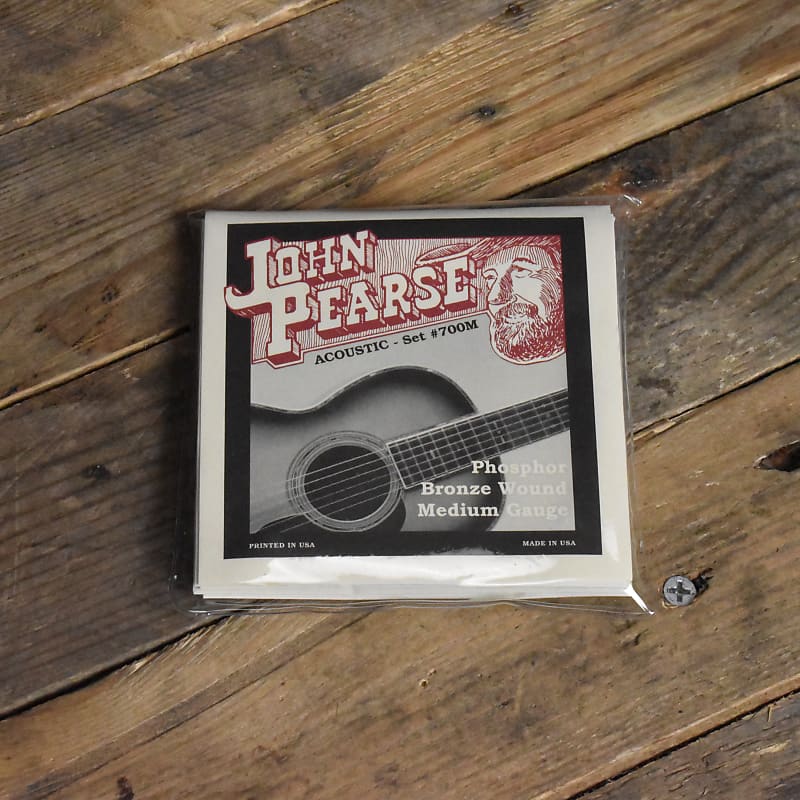 John Pearse JP 700M Medium Phosphor Bronze Acoustic Guitar Reverb